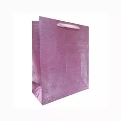 TORBA PREZENTOWA GLITTER RÓŻOWA - Panon