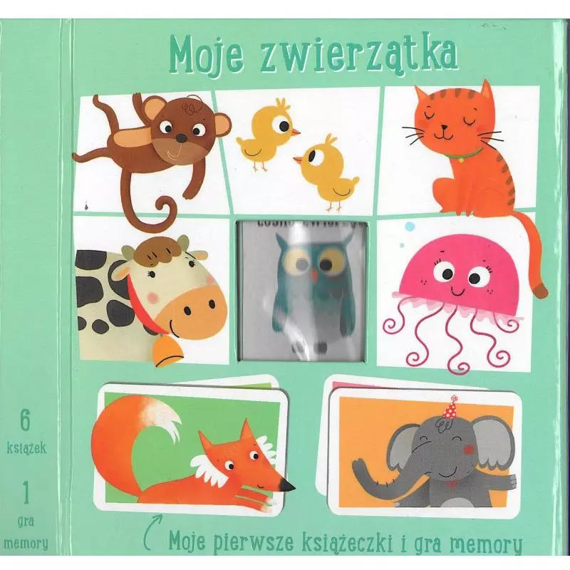 MOJE ZWIERZĄTKA MOJE PIERWSZE KSIĄŻECZKI I GRY MEMORY 3+ - Yoyo Books