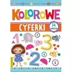 KOLOROWE CYFERKI 74 NAKLEJKI 