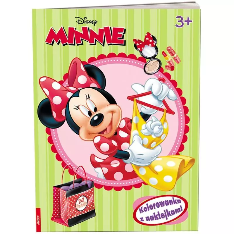 MINNIE KOLOROWANKA Z NAKLEJKAMI 