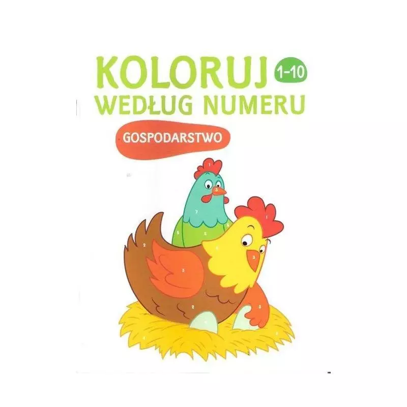 KOLORUJ WEDŁUG NUMERU GOSPODARSTWO 3+