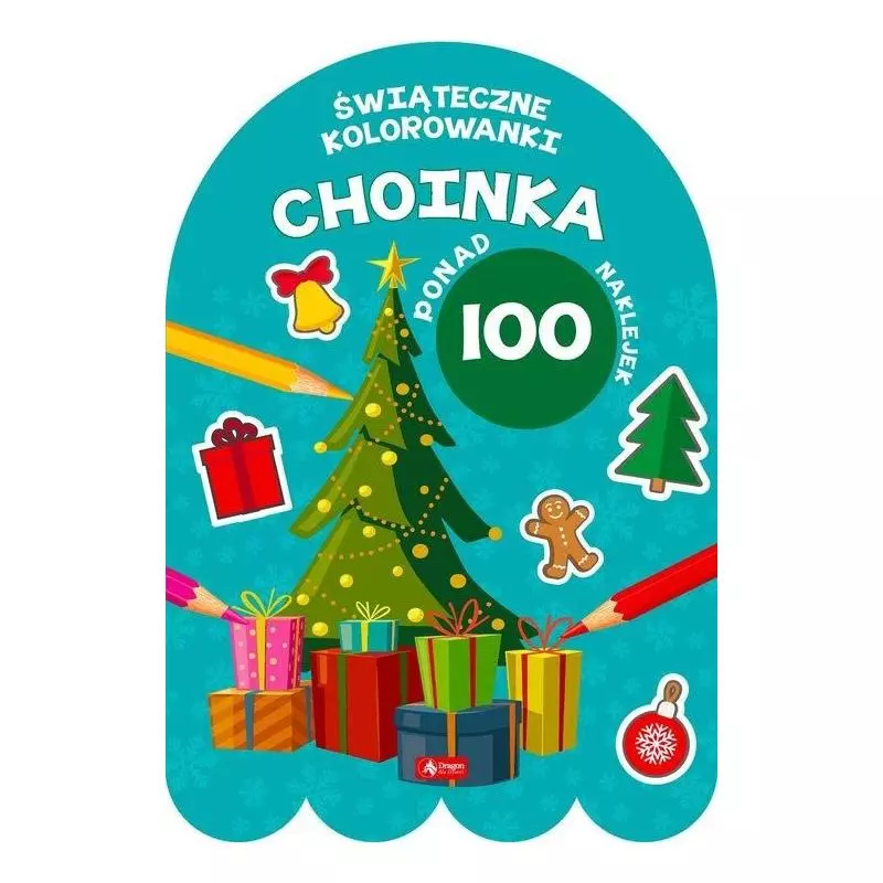 ŚWIĄTECZNE KOLOROWANKI CHOINKA PONAD 100 NAKLEJEK 