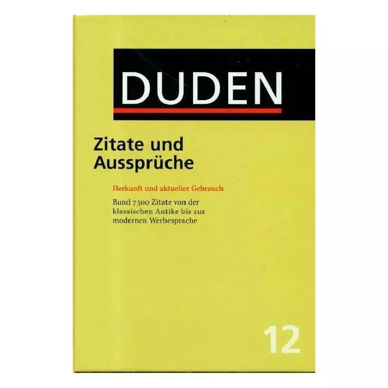 DUDEN 12 ZITATE UND AUSSPRUCHE - Langenscheidt