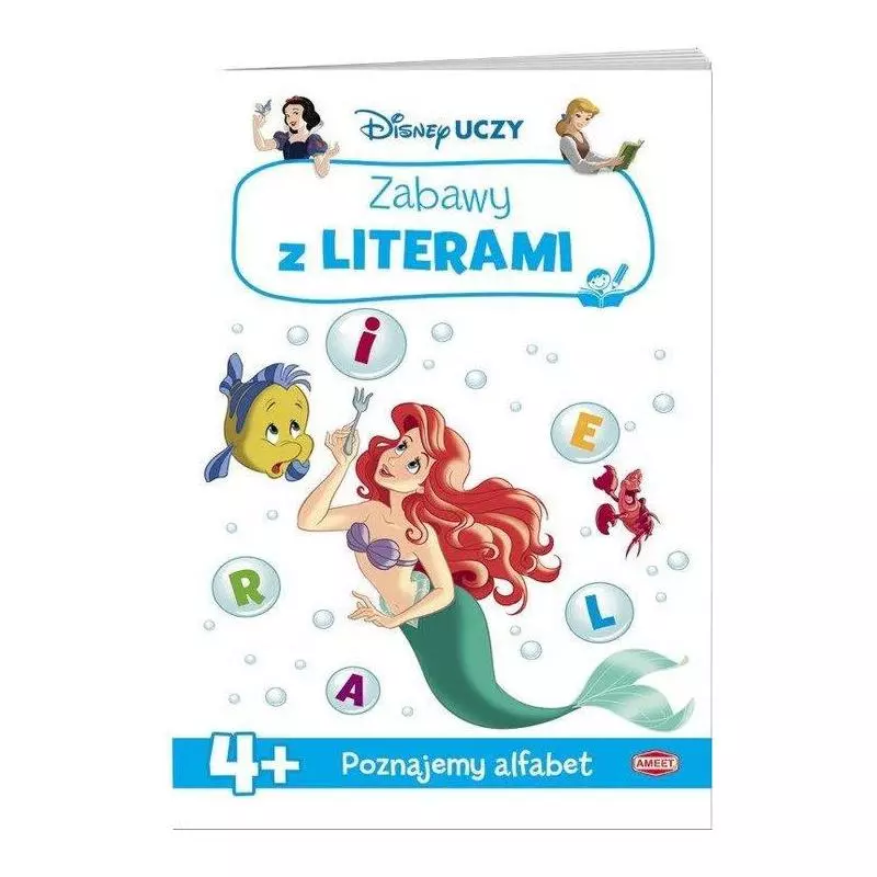 DISNEY UCZY POZNAJEMY ALFABET ZABAWY Z LITERAMI 4+ - Ameet