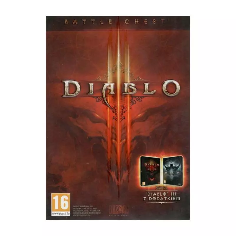 DIABLO 3 BATTLE CHEST PC DVDROM PL - Blizzard Entertainment DIABLO 3 BATTLE CHEST PC DVDROM PL - Blizzard Entertainment