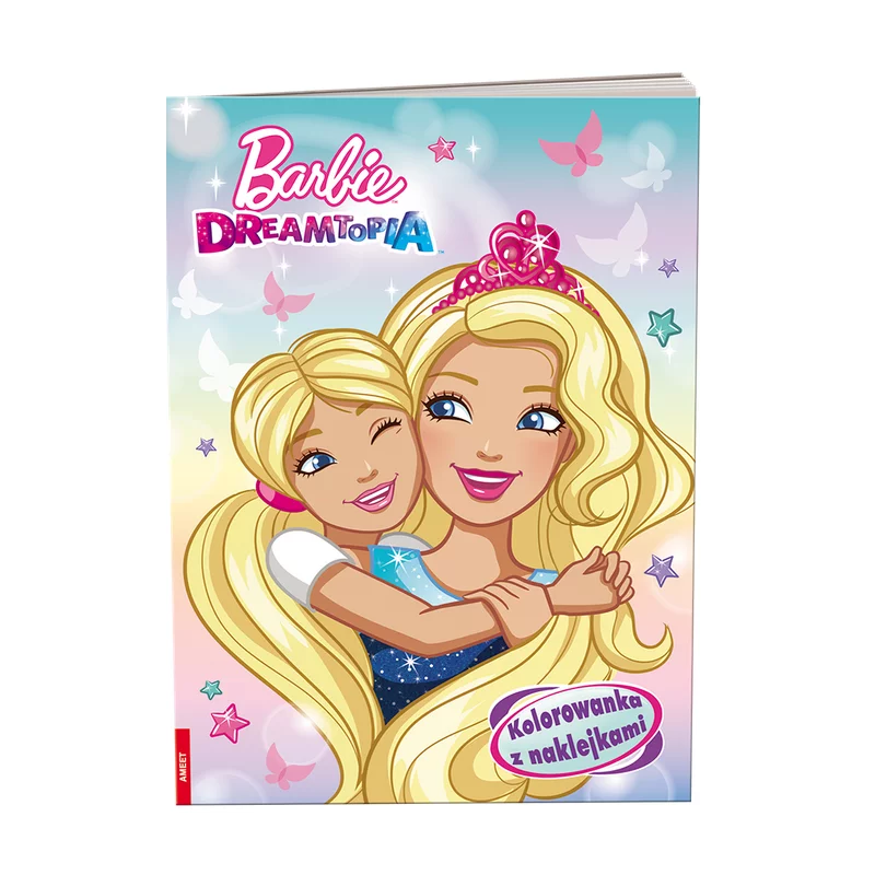 BARBIE DREAMTOPIA KOLOROWANKA Z NAKLEJKAMI - Ameet