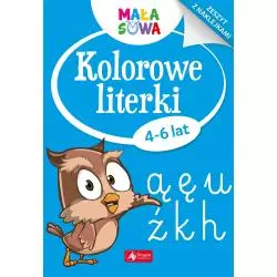 KOLOROWE LITERKI ZESZYT Z NAKLEJKAMI 4-6 LAT - Dragon