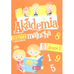 AKADEMIA MALUCHA 5-LATEK ZESZYT 3 Z NAKLEJKAMI - Dragon
