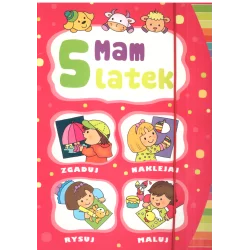 MAM 5 LATEK TECZKA Z CZTEREMA KSIĄŻECZKAMI DO KOLOROWANIA Joanna Myjak - Olesiejuk