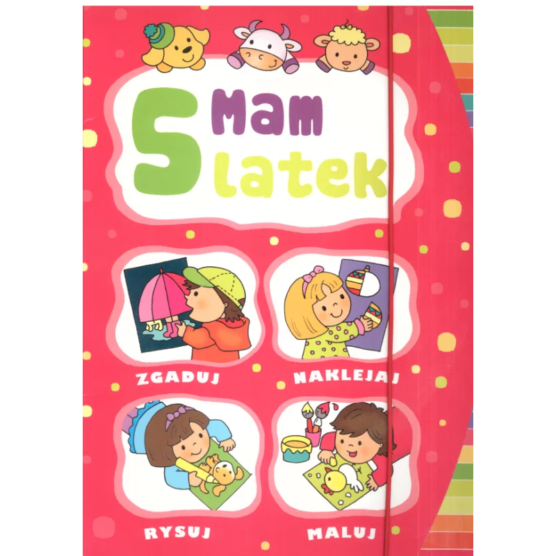 MAM 5 LATEK TECZKA Z CZTEREMA KSIĄŻECZKAMI DO KOLOROWANIA Joanna Myjak - Olesiejuk