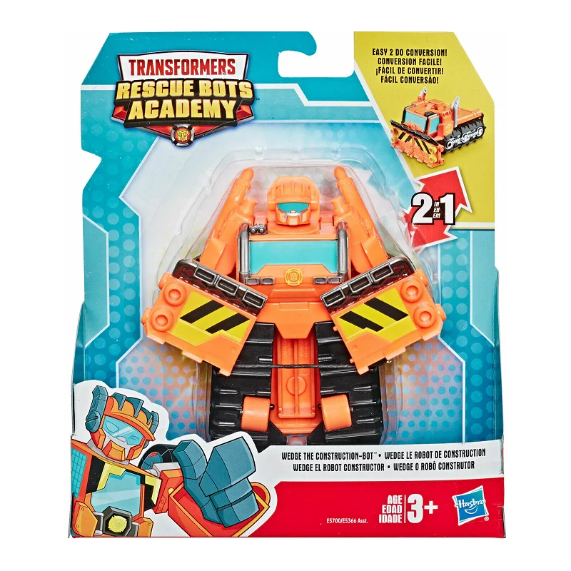 HASBRO TRANSFORMERS RESCUTE BOTS ACADEMY WEDGE THE CONSTRUCTUON-BOT 3+ - Hasbro