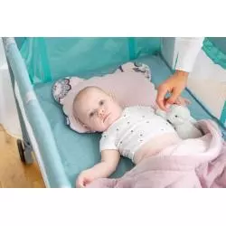 ŁÓŻECZKO TURYSTYCZNE CARETERO BASIC PLUS NIEBIESKIE DO15 KG 1M+ - Caretero