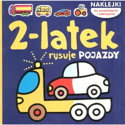 2-LATEK RYSUJE POJAZDY + NAKLEJKI - Muza