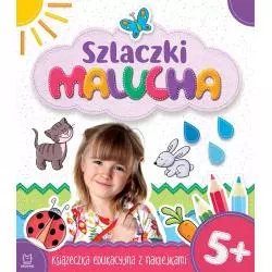 SZLACZKI MALUCHA KSIĄŻECZKA EDUKACYJNA Z NAKLEJKAMI 5+ - Aksjomat