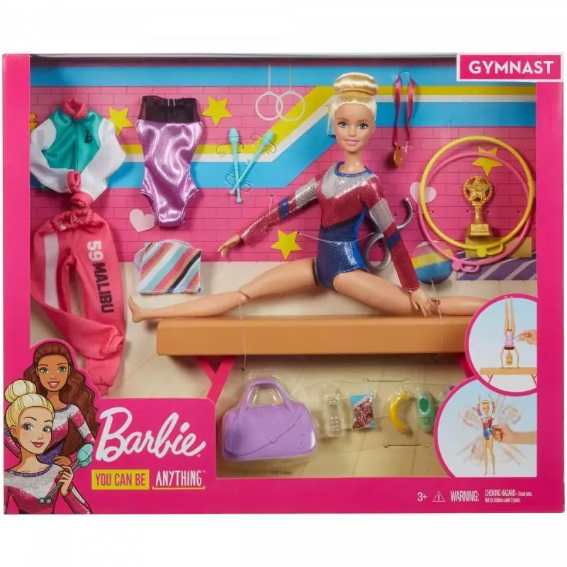 LALKA BARBIE GIMNASTYCZKA ZESTAW 3+ - Mattel