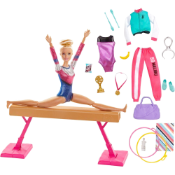 LALKA BARBIE GIMNASTYCZKA ZESTAW 3+ - Mattel