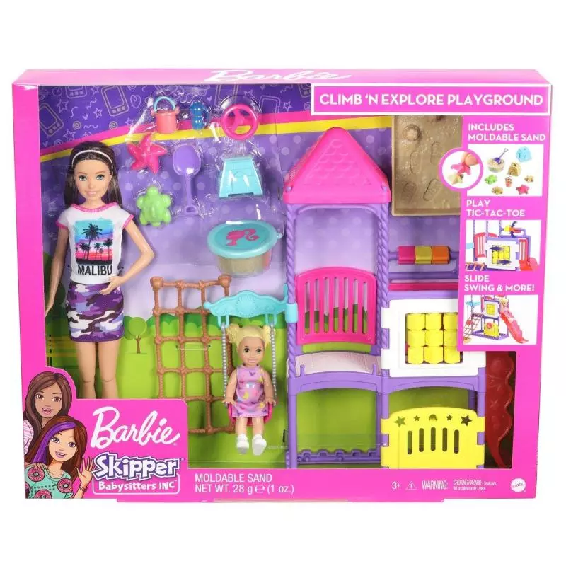 BARBIE SKIPPER KLUB OPIEKUNEK PLAC ZABAW 3+ - Mattel