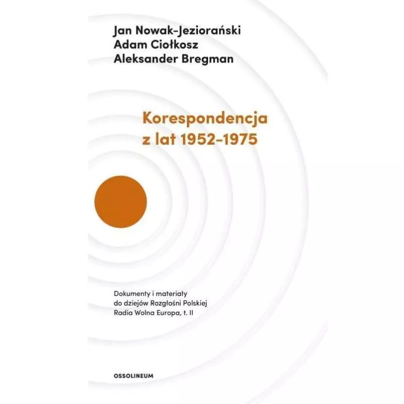 KORESPONDENCJA Z LAT 1952-1975 Jan Nowak-Jeziorański, Aleksander Bregman, Adam Ciołkosz - Ossolineum