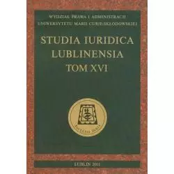 STUDIA IURIDICA LUBLINENSIA XVI - UMCS Wydawnictwo Uniwersytetu Marii Curie-Skłodowskiej