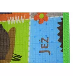 ALFABET/CYFRY/OBRAZKI PIANKOWA MATA EDUKACYJNA DWUSTRONNA 3W1 HUMBI 180X200 CM - Humbi