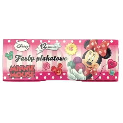 FARBY PLAKATOWE 12 KOLORÓW 20 ML MYSZKA MINNIE 3+ - St. Majewski