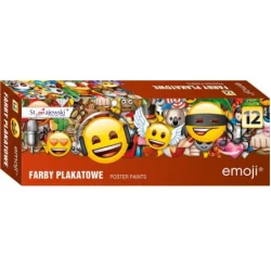 FARBY PLAKATOWE 12 KOLORÓW 20 ML EMOJI 3+ - St. Majewski