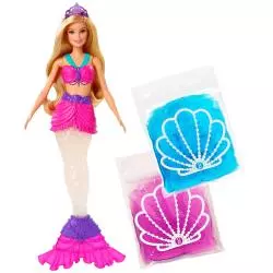 LALKA BARBIE SYRENA DREAMTOPIA + BROKATOWY SLIME 3+ - Mattel