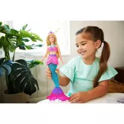 LALKA BARBIE SYRENA DREAMTOPIA + BROKATOWY SLIME 3+ - Mattel