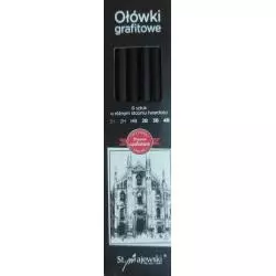 OŁÓWKI GRAFITOWE O RÓŻNYM STOPNIU TWARDOŚCI 6 SZTUK - St. Majewski