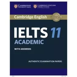 COMBRIDGE ENGLISH IELTS 11 ACADEMIC STUDENTS BOOK WITH ANSWERS - Cambridge University Press