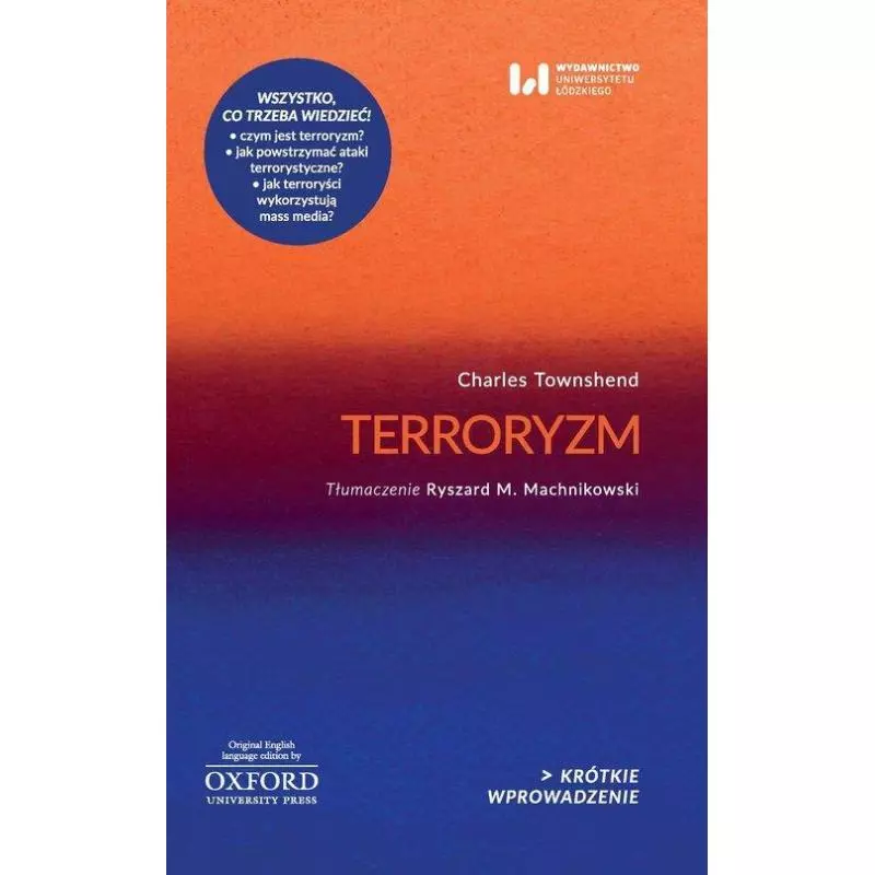 TERRORYZM Charles Townshend - Wydawnictwo Uniwersytetu Łódzkiego
