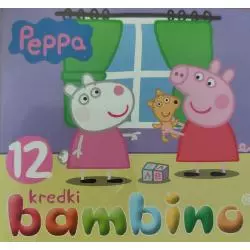 KREDKI ŚWIECOWE BAMBINO 12 KOLORÓW ŚWINKA PEPPA 3+ - St. Majewski