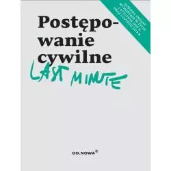 POSTĘPOWANIE CYWILNE LAST MINUTE - od.nowa