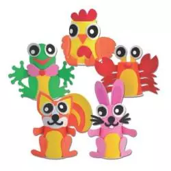 ZWIĘRZĘTA Z KUBKÓW ZESTAW KREATYWNY 5+ - Incood