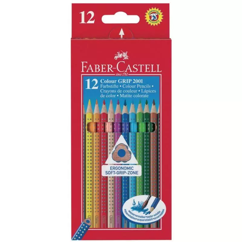 KREDKI TRÓJKĄTNE 12 KOLORÓW - Faber Castell