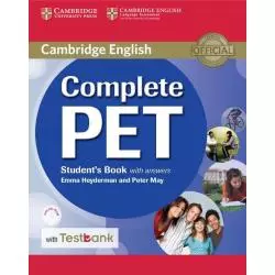 COMPLETE PET STUDENTS BOOK WITH ASWERS + CD Emma Heyderman, Peter May - Cambridge University Press
