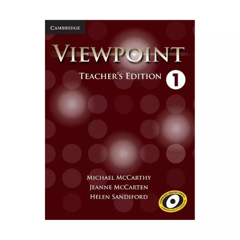 VIEWPOINT 1 TEACHERS EDITION WITH ASSESSMENT AUDIO CD/CD-ROM Michael McCarthy - Cambridge University Press