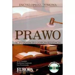 PRAWO W PYTANIACH I ODPOWIEDZIACH + CD Bartłomiej Cieniewski, Jerzy Ciesielski, Ewa Wyrozumska - Europa