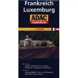 ADAC FRANKREICH LUXEMBURG MAPA DROGOWA 1:700000 - MairDumont