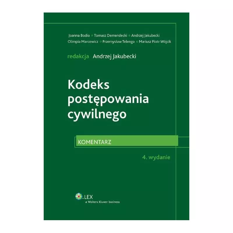 KODEKS POSTĘPOWANIA CYWILNEGO - Wolters Kluwer