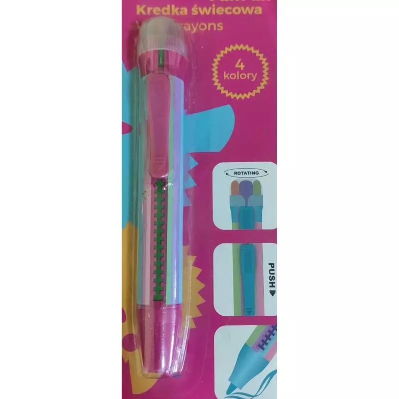KREDKA ŚWIECOWA 4 KOLORY PUFFPUFF 3+ - Panon