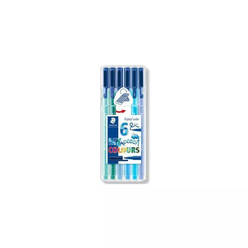 FLAMASTER OCEAN 6 SZTUK 3+ - Staedtler