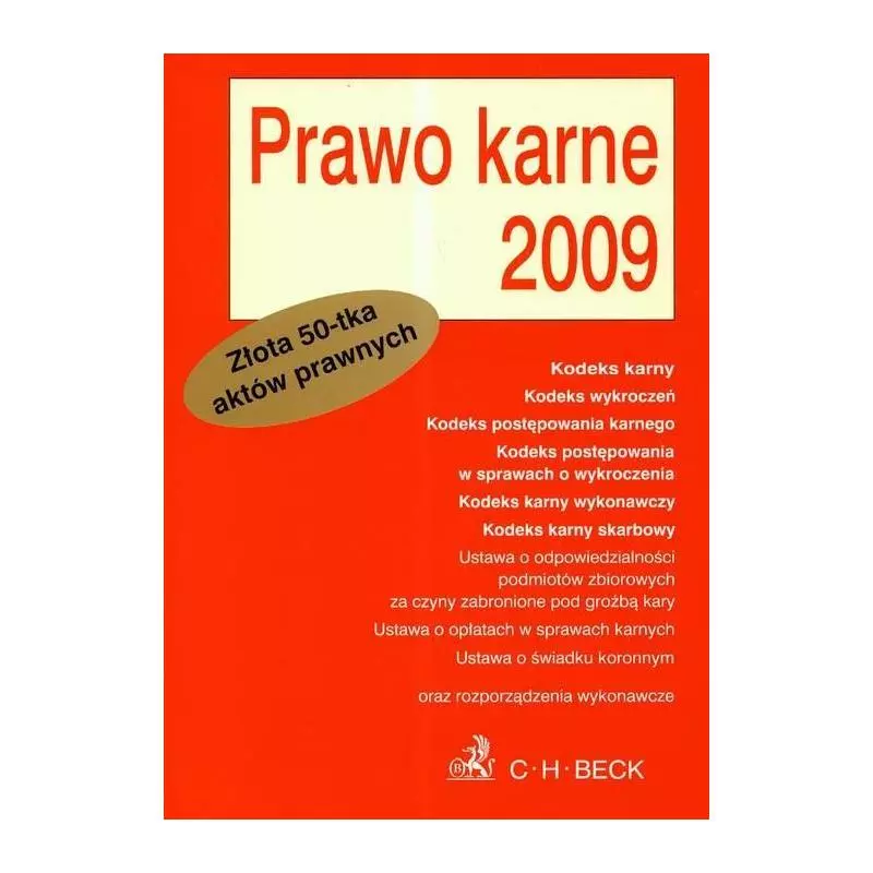 PRAWO KARNE 2009 - C.H.Beck