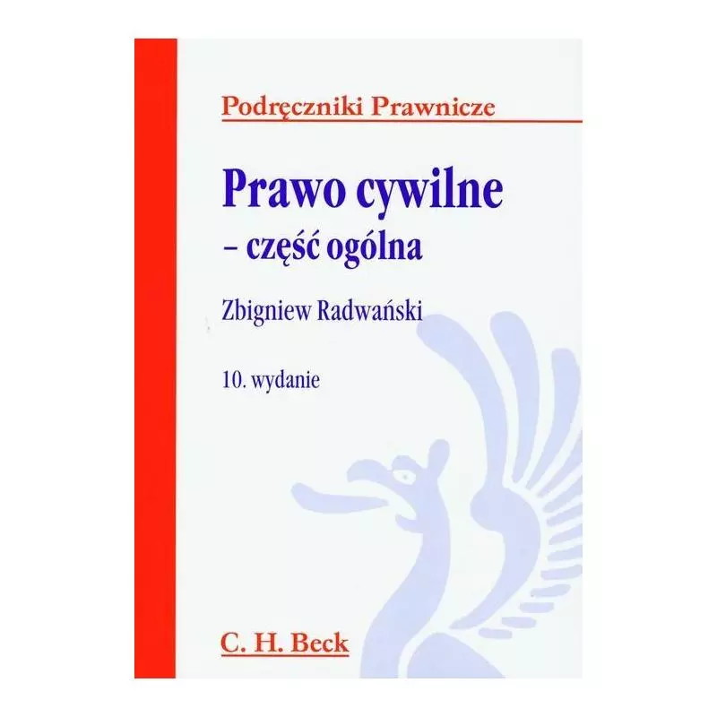PRAWO CYWILNE CZĘŚC OGÓLNA Zbigniew Radwański - C.H.Beck