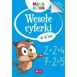 WESOŁE CYFERKI ZESZYT Z NAKLEJKAMI 4-6 lat - Dragon