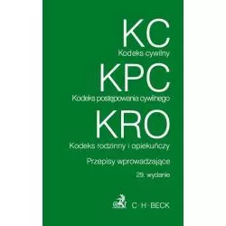 KODEKS CYWILNY KODEKS POSTĘPOWANIA CYWILNEGO - C.H.Beck