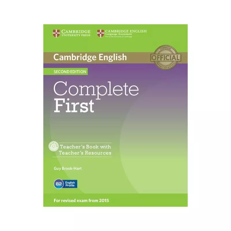 COMPLETE FIRST TEACHERS BOOK WITH TEACHERS RESOURCES Guy Brook-Hart+CD - Cambridge University Press