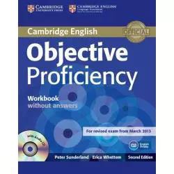 OBJECTIVE PROFICIENCY JĘZYK ANGIELSKI C2 ĆWICZENIA + CD Peter Sunderland - Cambridge University Press