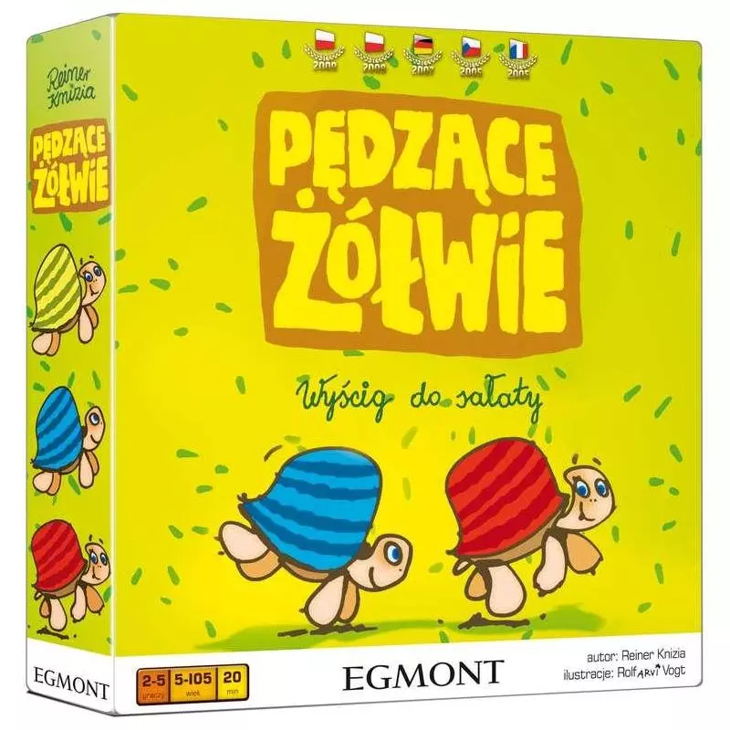 PĘDZĄCE ŻÓŁWIE GRA PLANSZOWA 5+ - Egmont