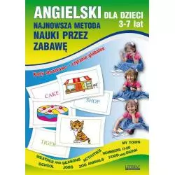 ANGIELSKI DLA DZIECI 3-7 KARTY OBRAZKOWE CZYTANIE GLOBALNE 3+ Katarzyna Piechocka-Empel - Literat